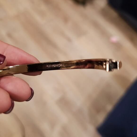 Givenchy Women's Brown Rhinestone Bangle Bracelet - Picture 4 of 4